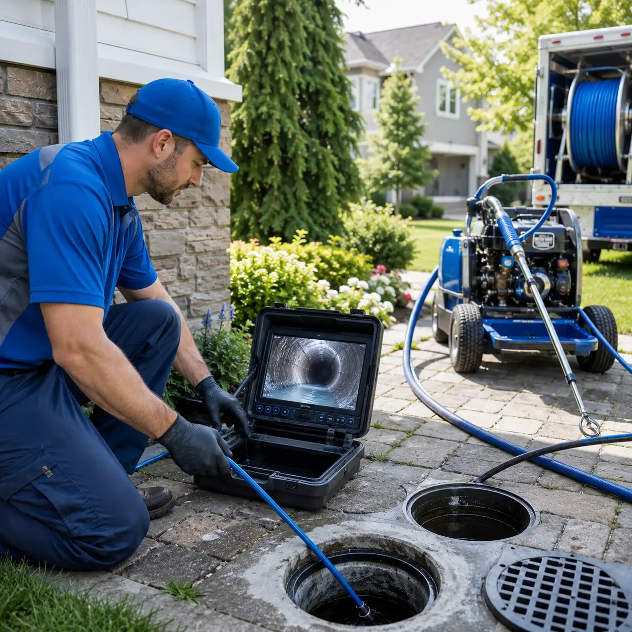 Outdoor drain cleaning professionals serving Green Bank, WV